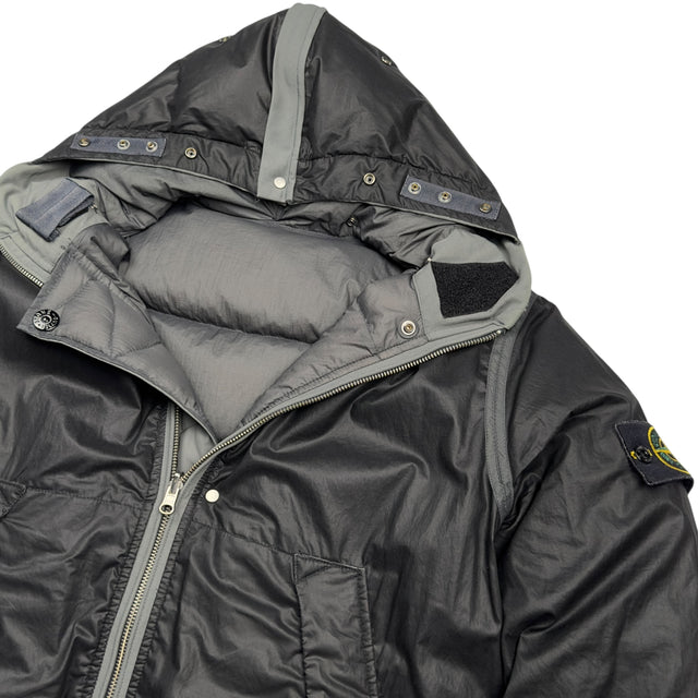 A/W 10 Stone Island Opaque Nylon Down Reversible Puffer Jacket