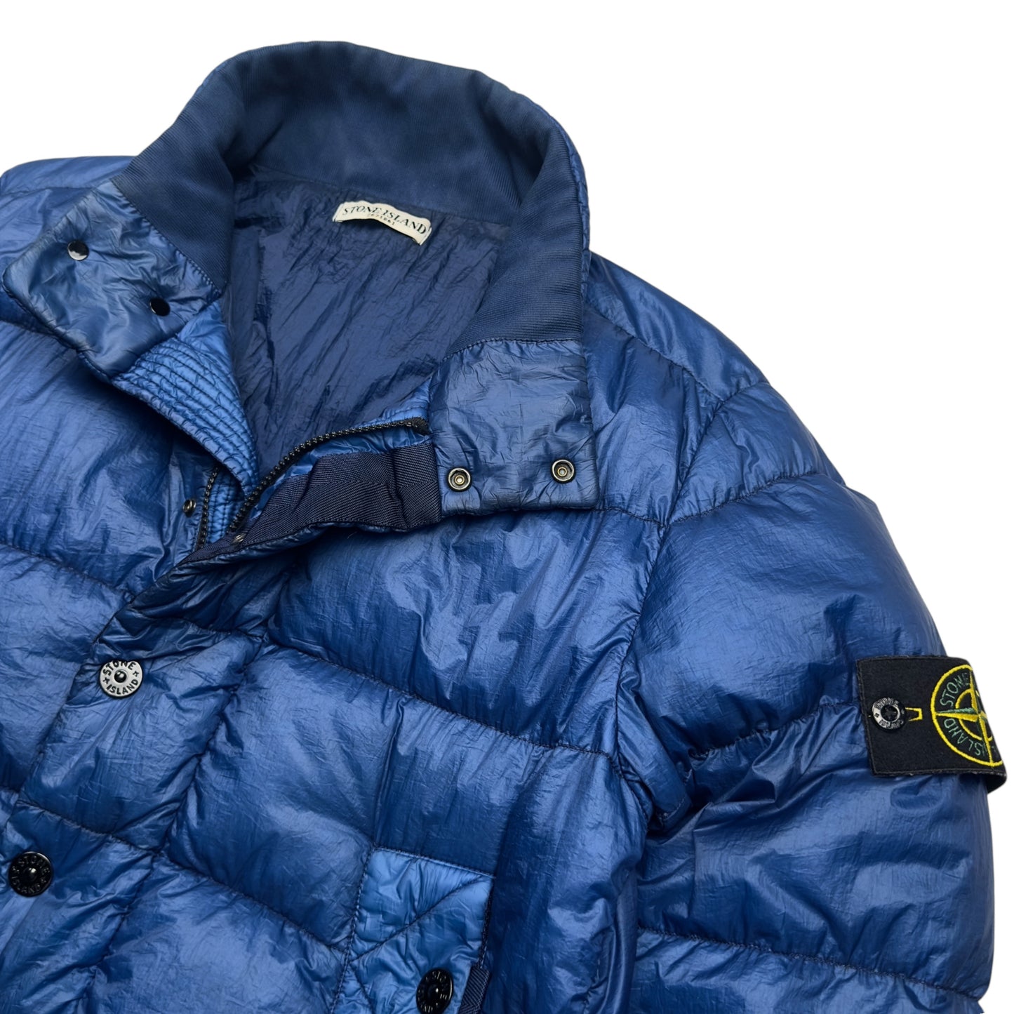 A/W 11 Stone Island Down_26 GR X SQM_N Down Puffer Jacket - Blue