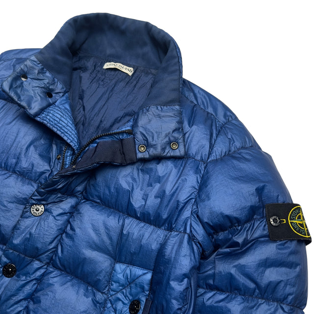 A/W 11 Stone Island Down_26 GR X SQM_N Down Puffer Jacket - Blue