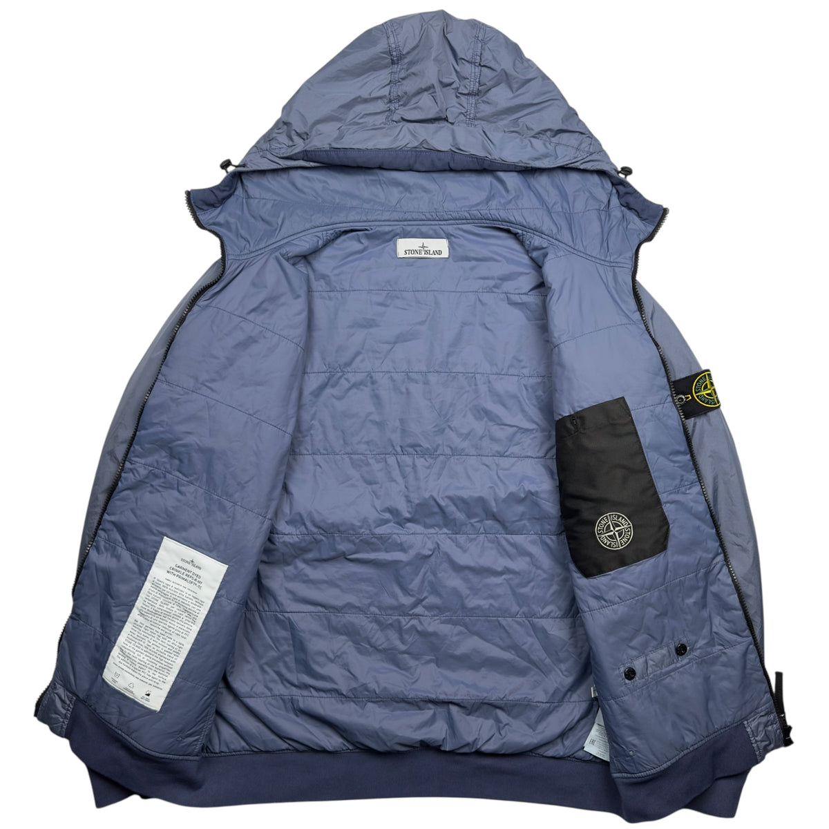 A/W 22 Stone Island Crinkle Reps R-NY with Primaloft Jacket - Blue