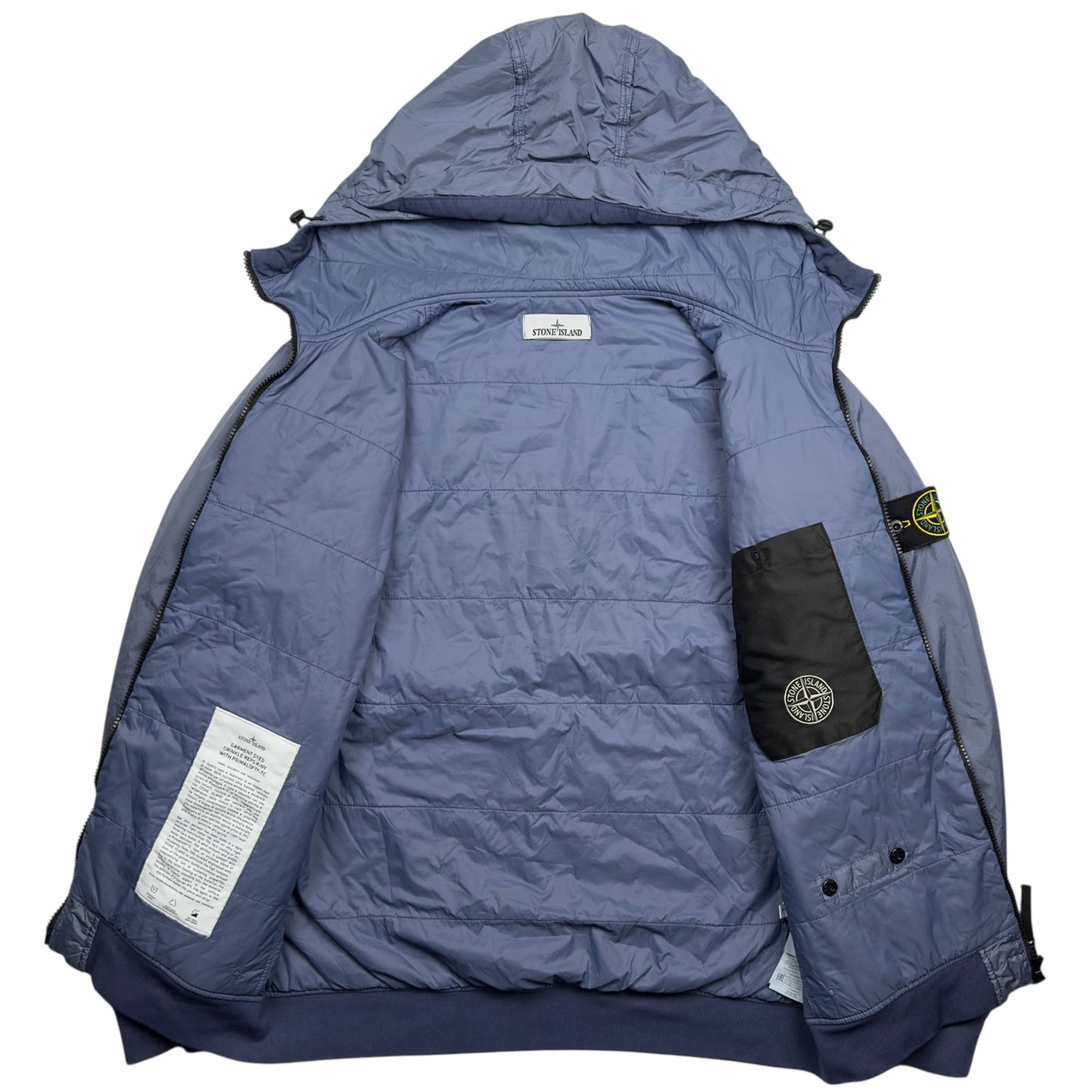 A/W 22 Stone Island Crinkle Reps R-NY with Primaloft Jacket - Blue