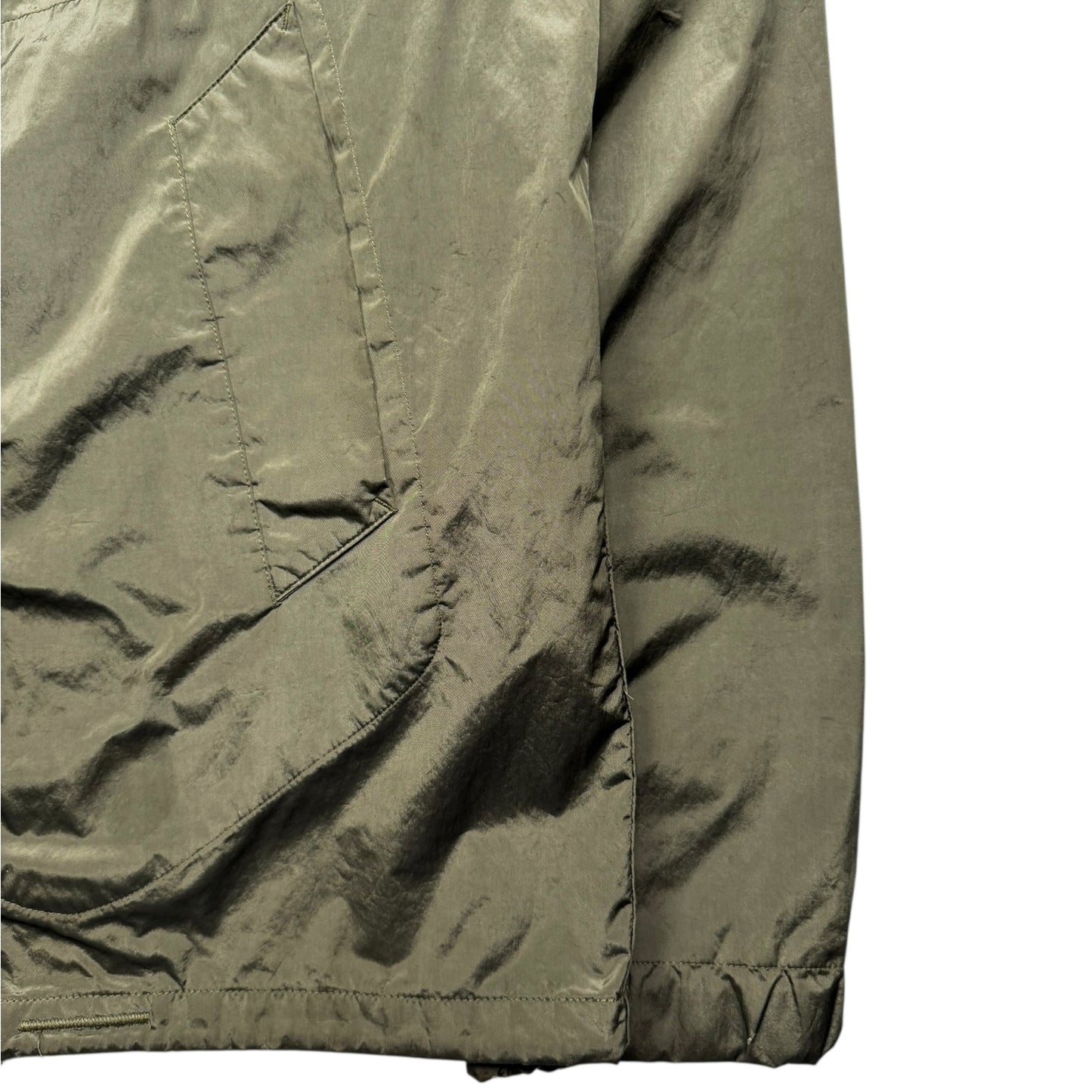 A/W 08 Stone Island Nylon Metal Flock Jacket - Silver Green