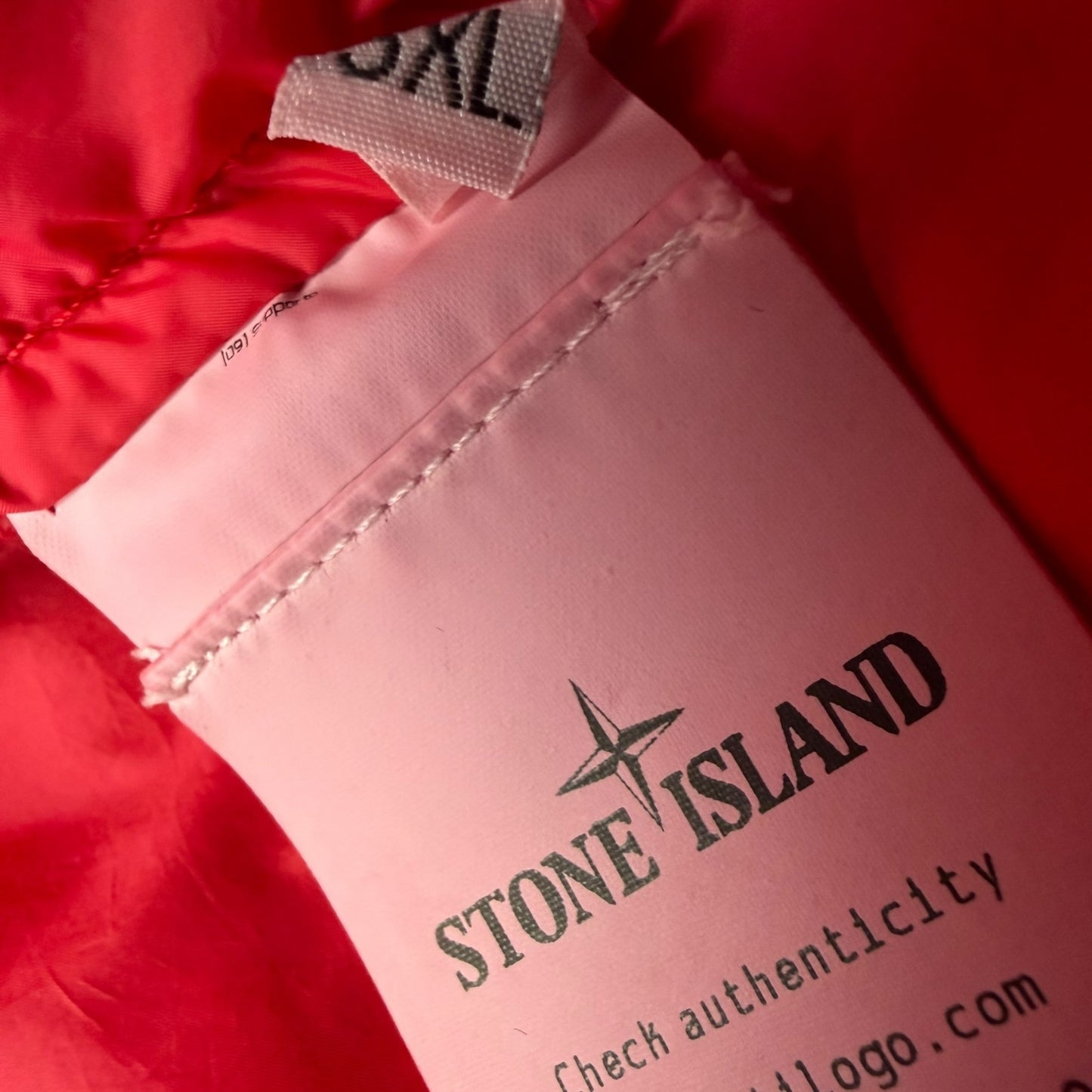 A/W 22 Stone Island Opaque Nylon Twill Down-TC Balaclava Puffer Jacket - Red