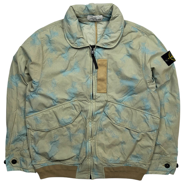 S/S 20 Stone Island Camo Devore Watro TC Flight Jacket