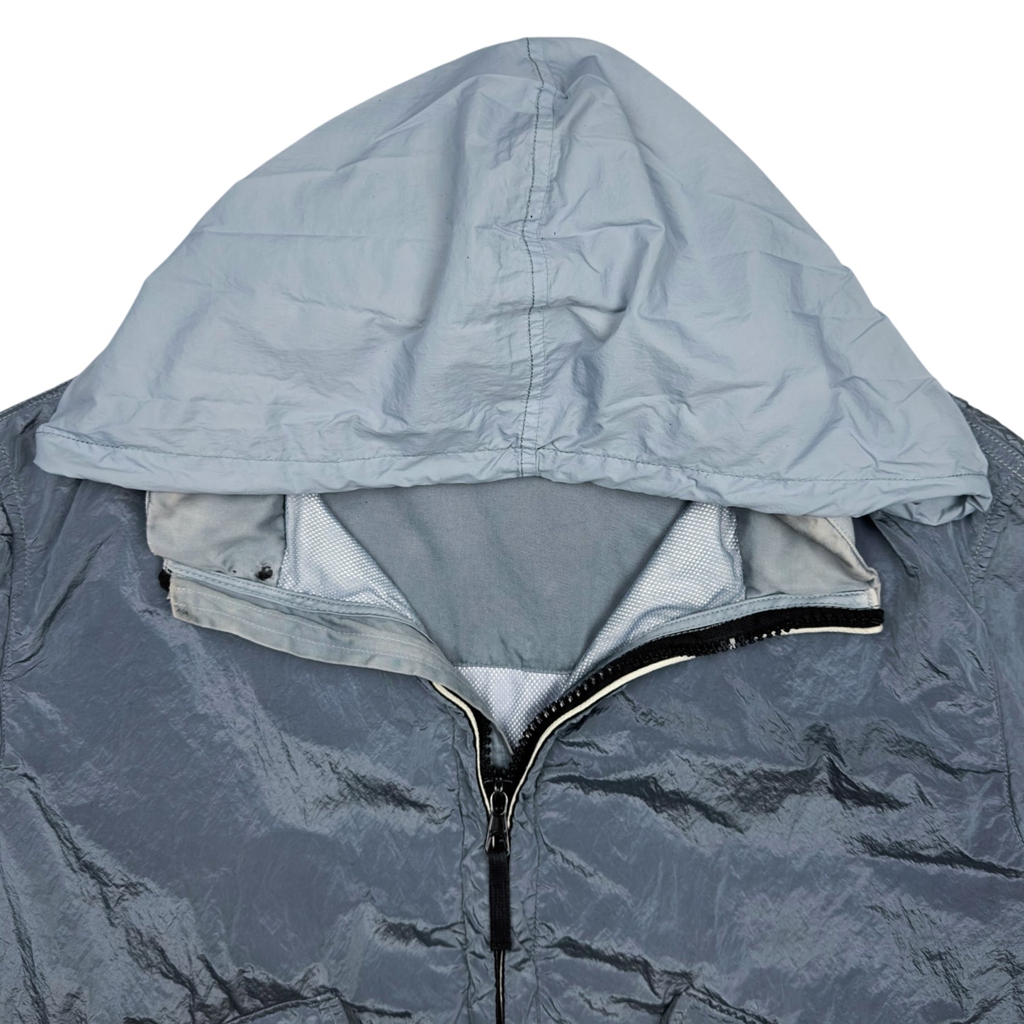S/S 09 Stone Island Nylon Metal Watro Bomber Jacket - Light Blue