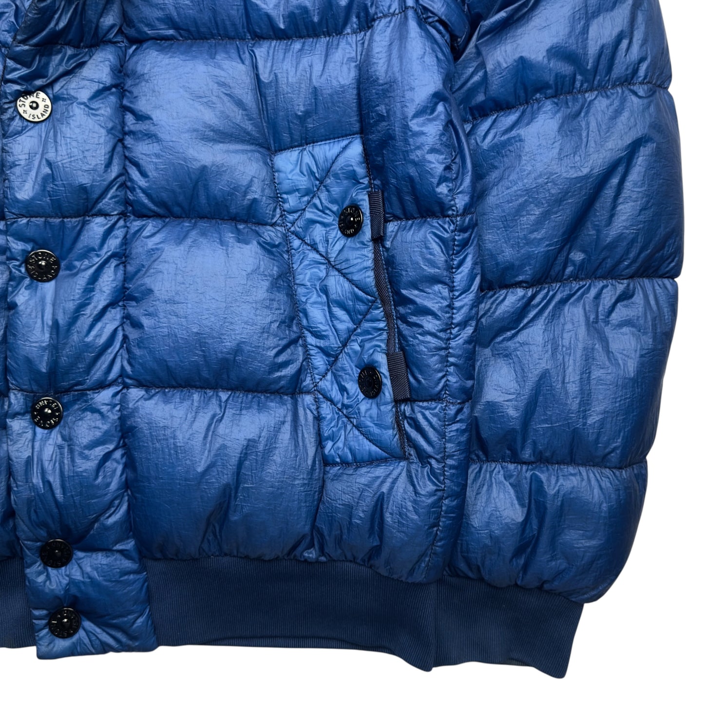 A/W 11 Stone Island Down_26 GR X SQM_N Down Puffer Jacket - Blue