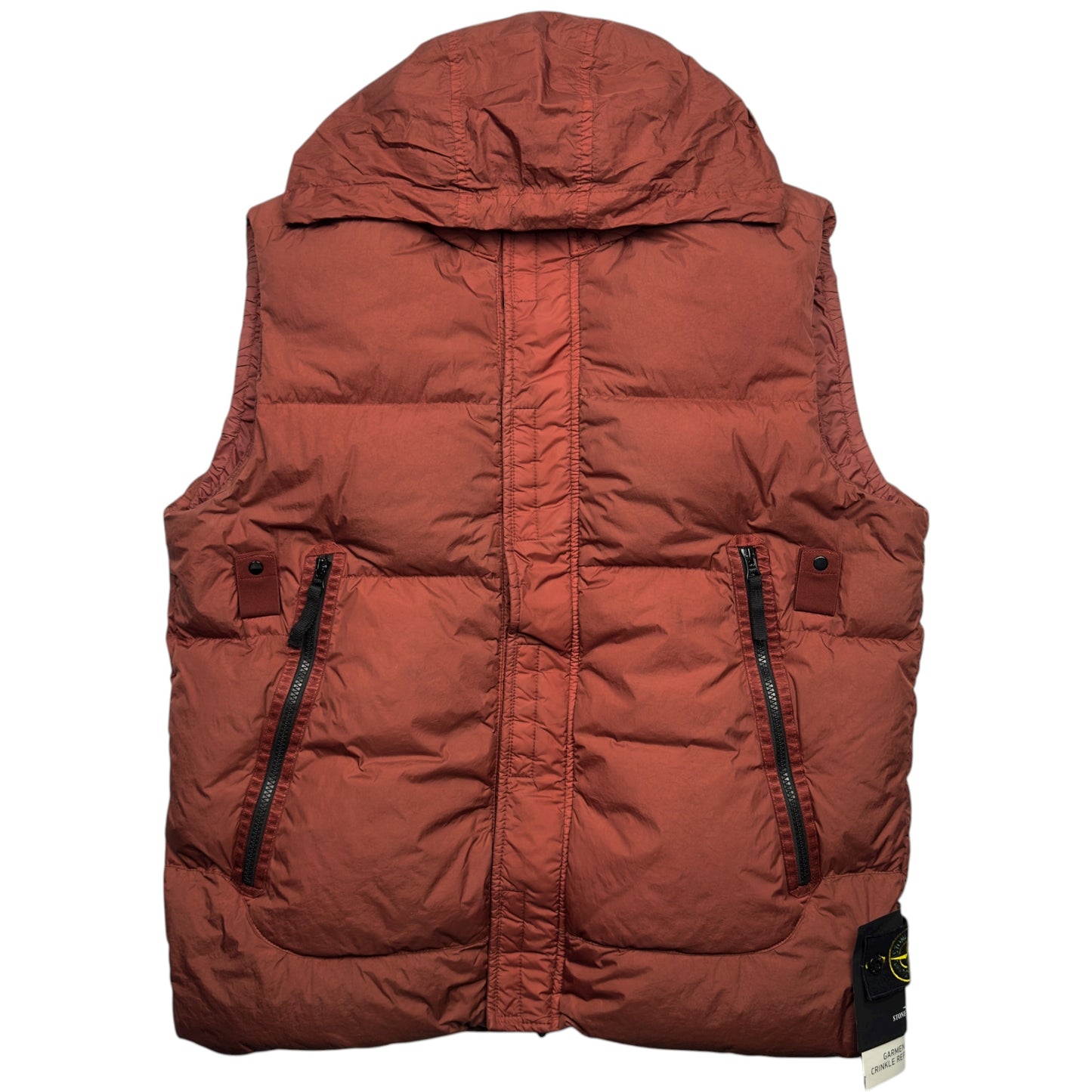 A/W 21 Stone Island Crinkle Reps R NY Down Gilet - Rust