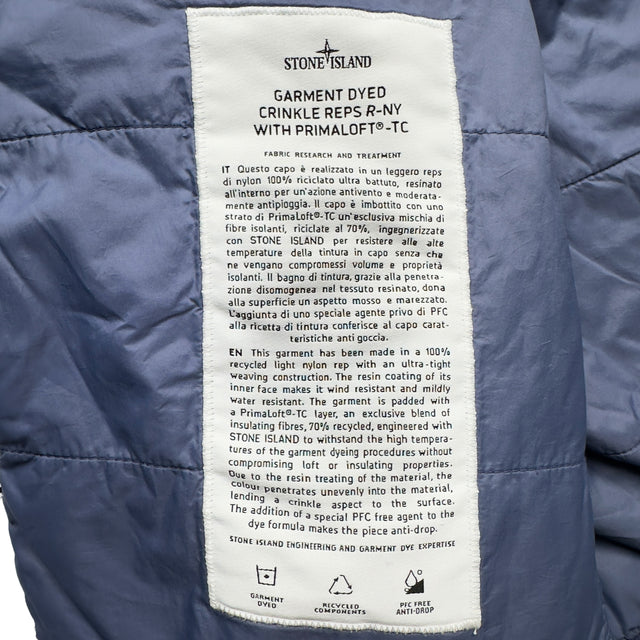 A/W 22 Stone Island Crinkle Reps R-NY with Primaloft Jacket - Blue