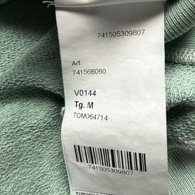 S/S 21 Stone Island Old Effect Crewneck Sweater - Mint Green
