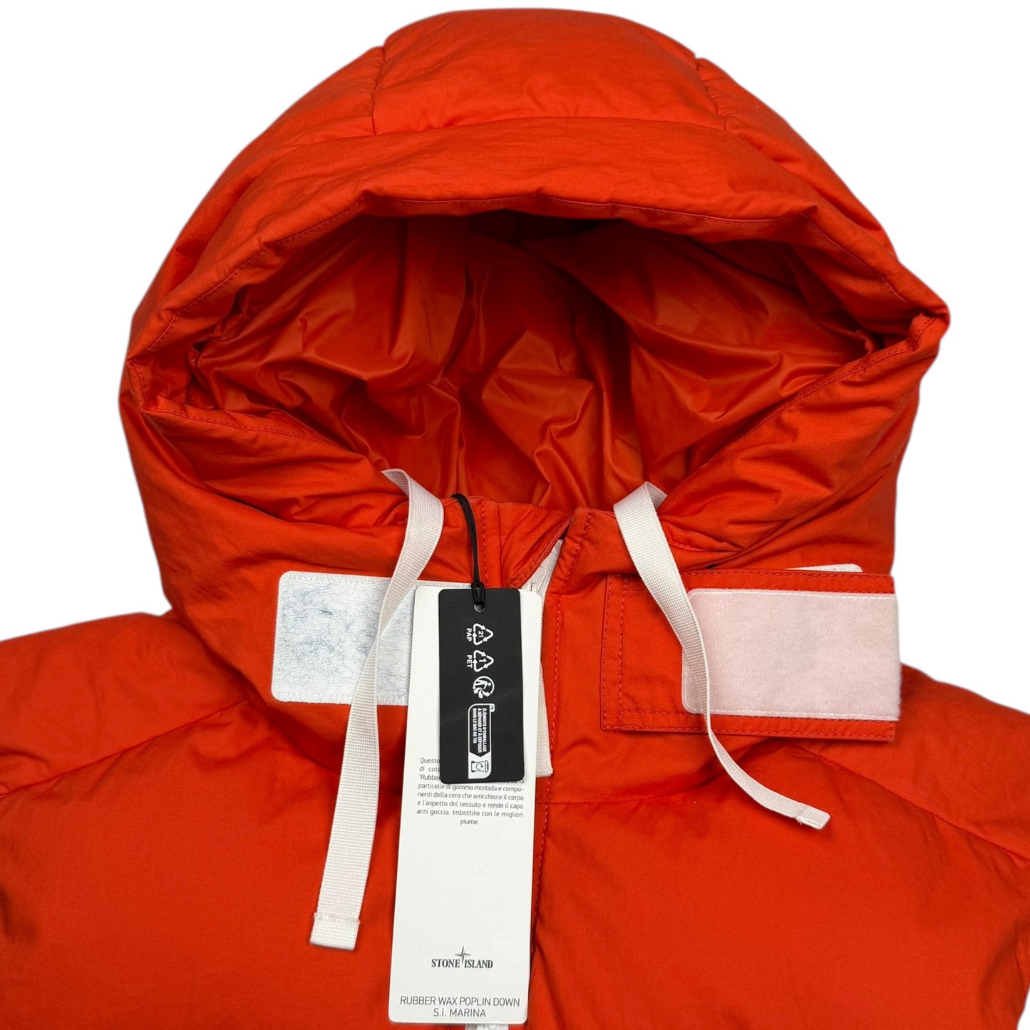 A/W 23 Stone Island Marina Rubber Wax Poplin Down Reflective Puffer Gilet