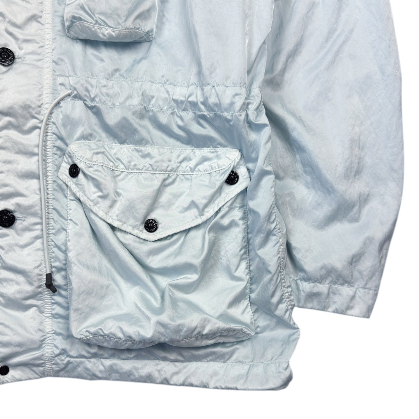 S/S 21 Stone Island Nylon Raso TC Field Jacket - Ice Blue