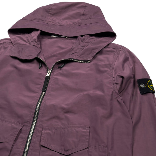 S/S 21 Stone Island Micro Reps Parka Jacket - Purple