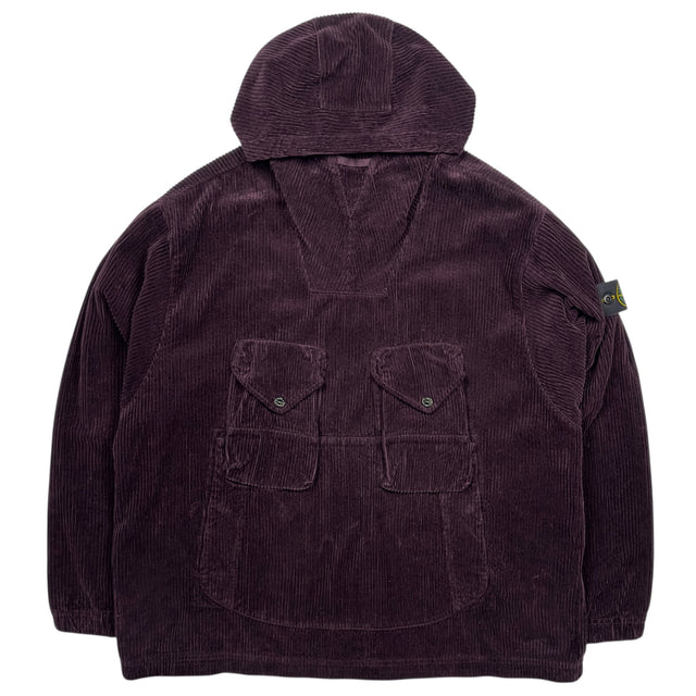 A/W 23 Stone Island Jumbo Corduroy Smock - Dark Burgundy