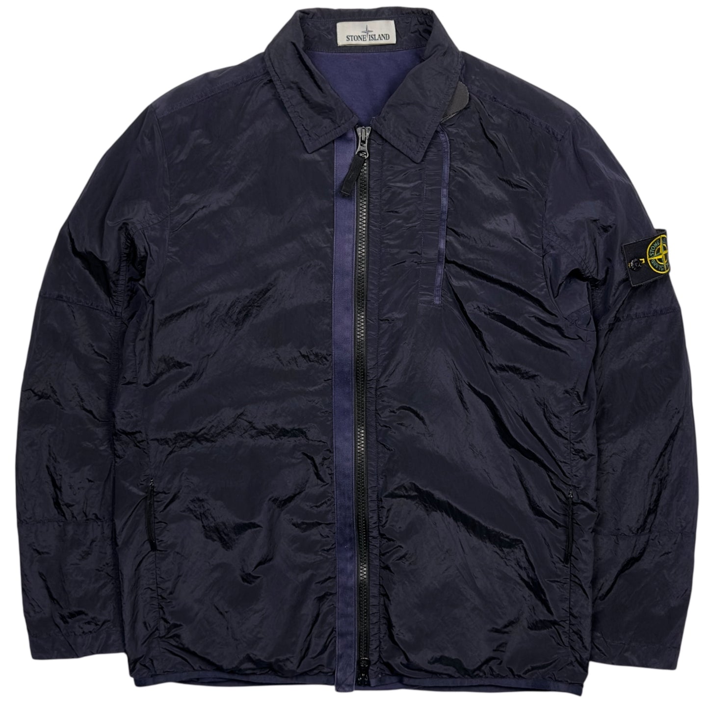A/W 18 Stone Island Lined Nylon Metal Overshirt - Purple / Navy
