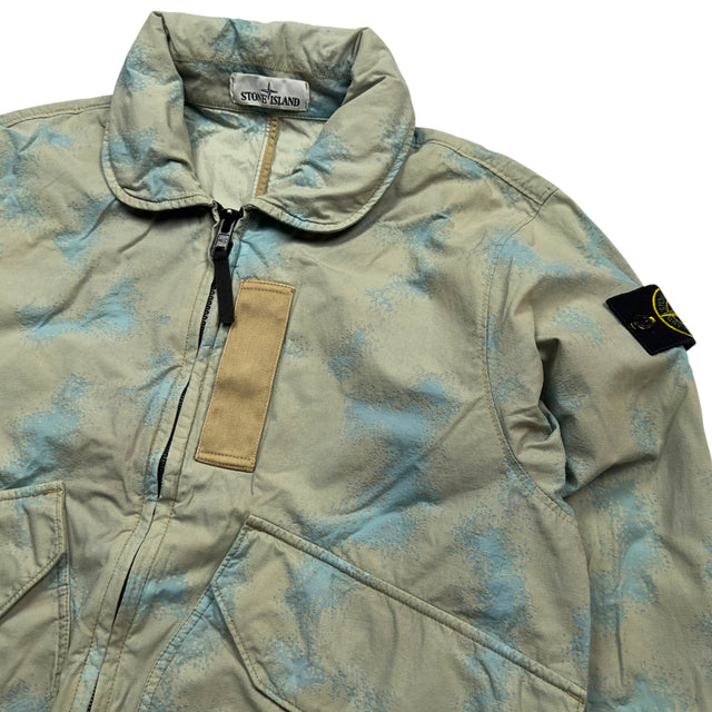 S/S 20 Stone Island Camo Devore Watro TC Flight Jacket