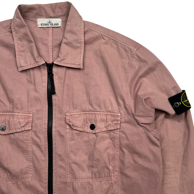 A/W 18 Stone Island Cotton Overshirt - Pink