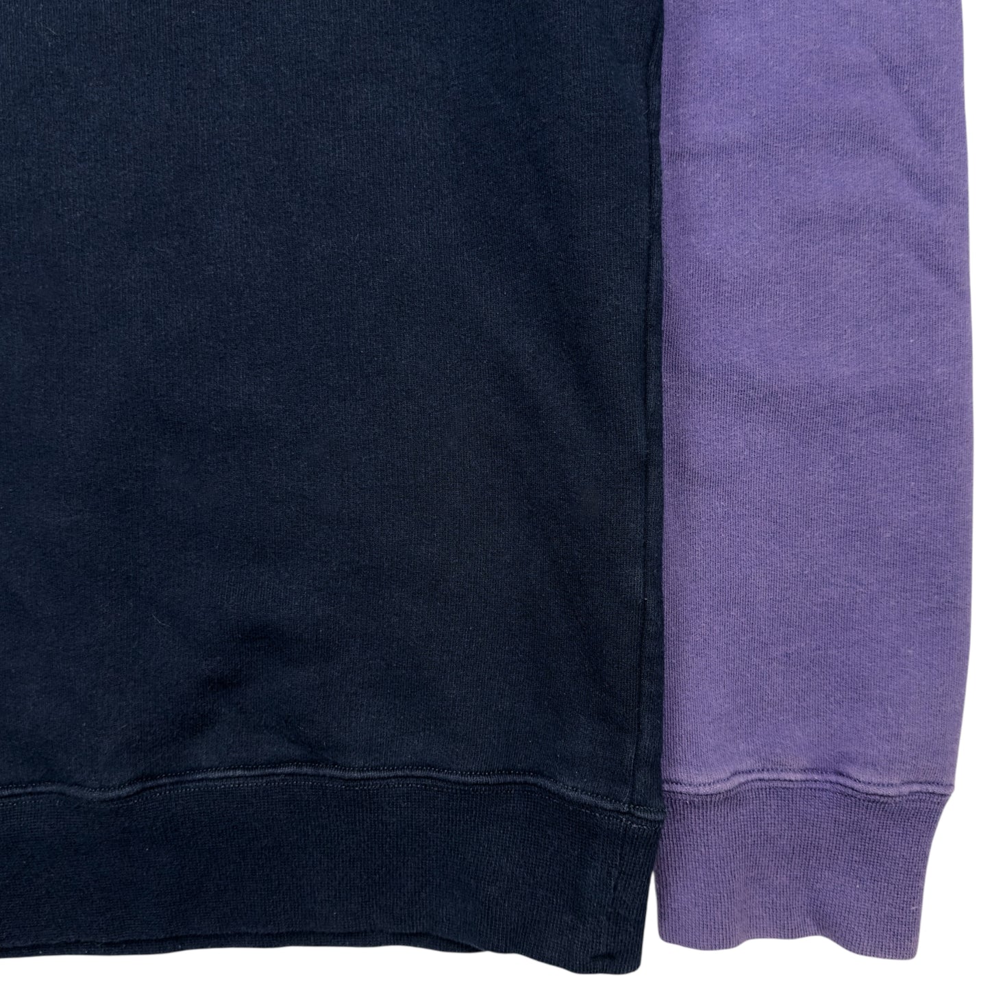 S/S 15 Stone Island Reflective Spellout Crewneck Sweater - Purple / Navy