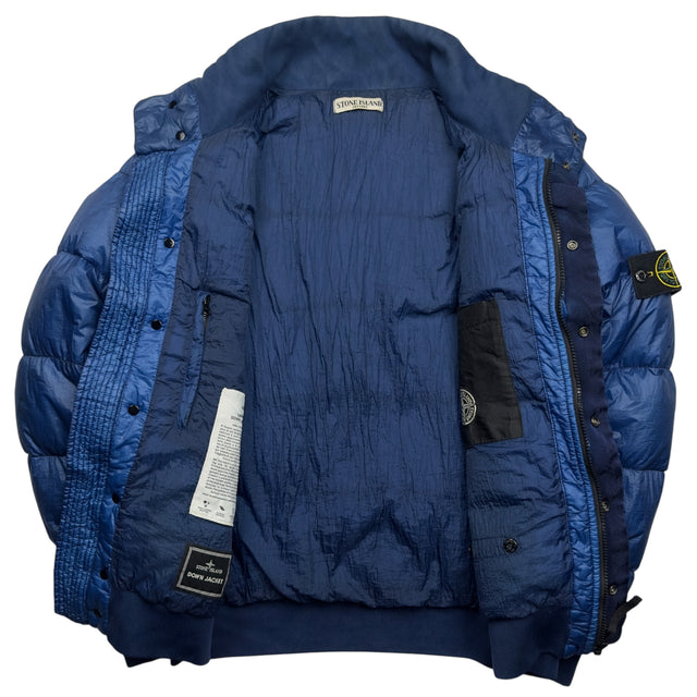 A/W 11 Stone Island Down_26 GR X SQM_N Down Puffer Jacket - Blue