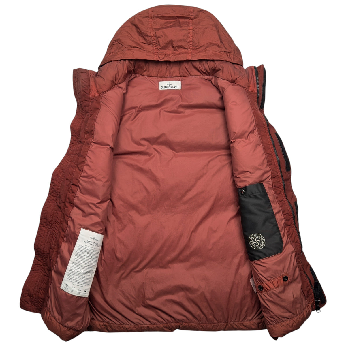 A/W 21 Stone Island Crinkle Reps R NY Down Gilet - Rust