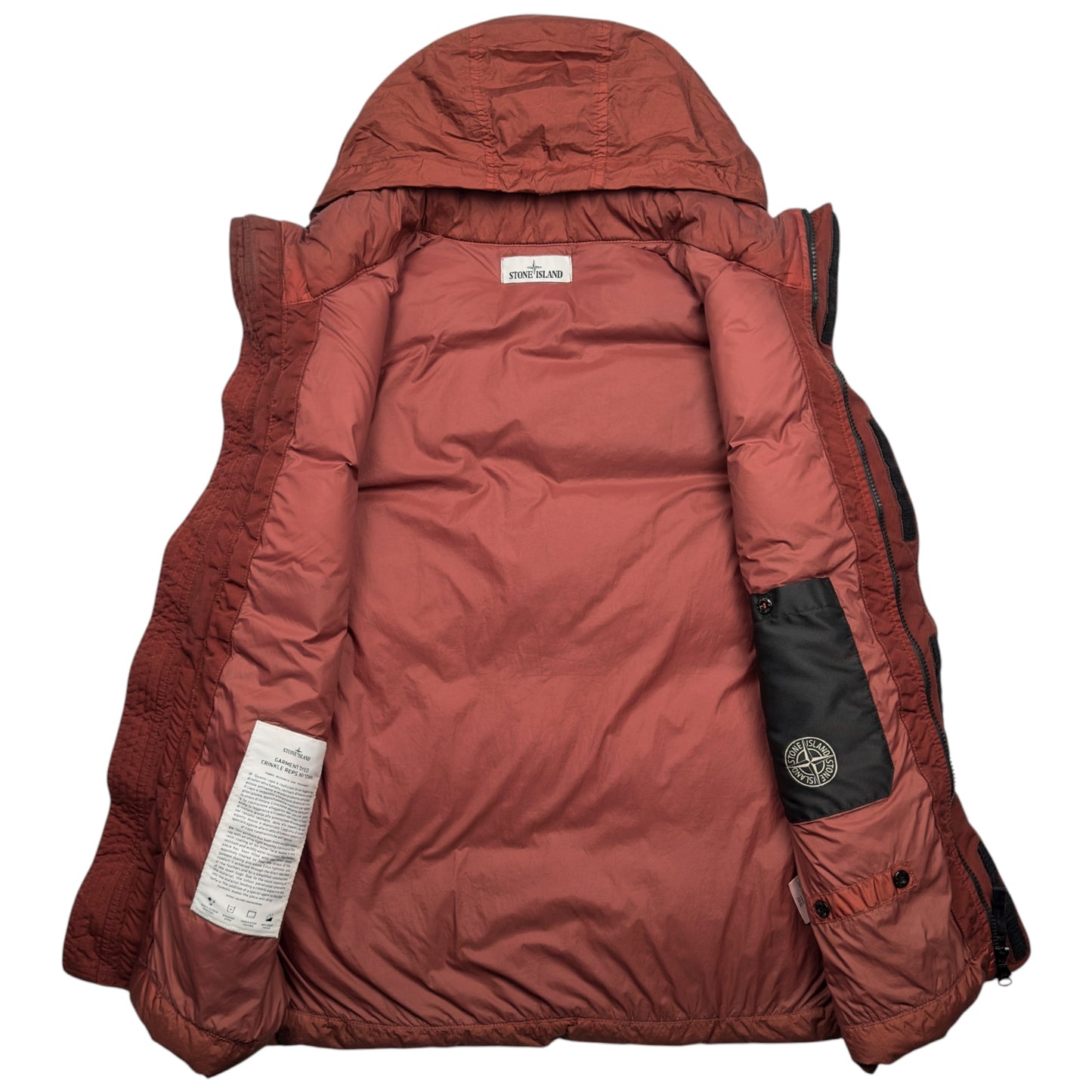A/W 21 Stone Island Crinkle Reps R NY Down Gilet - Rust