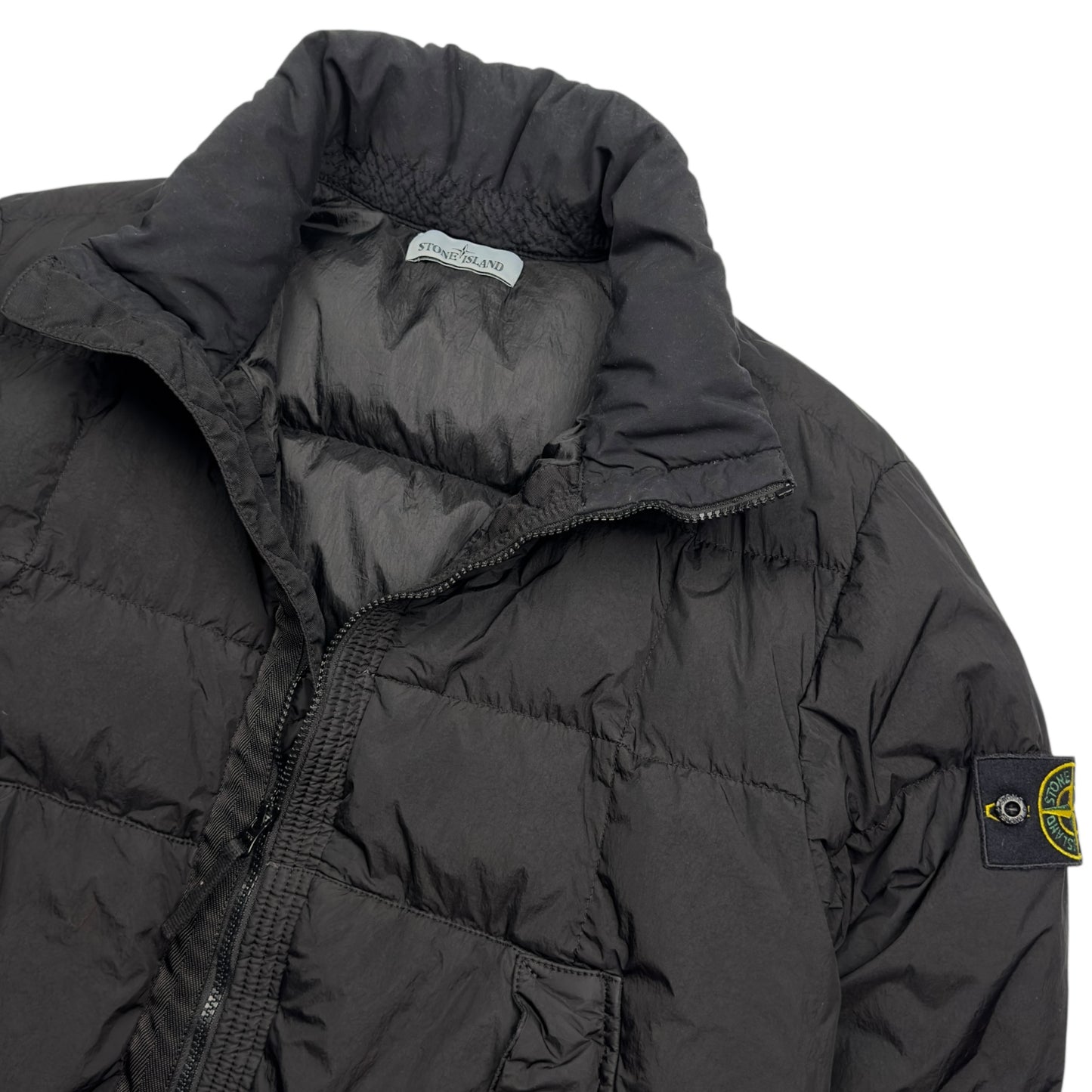 A/W 18 Stone Island Crinkle Reps NY Down Puffer Jacket - Black
