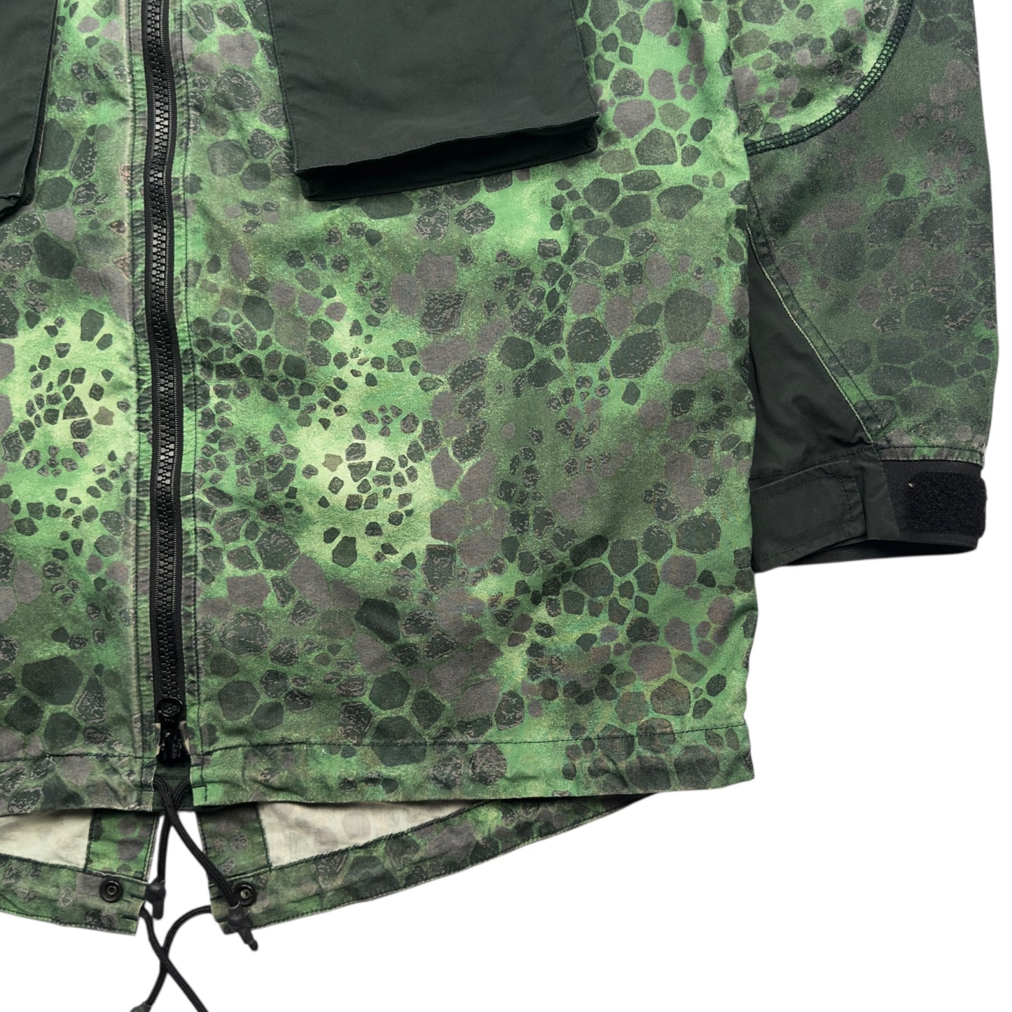 S/S 18 Stone Island Alligator Camo Light Cotton / Nylon Rep Parka