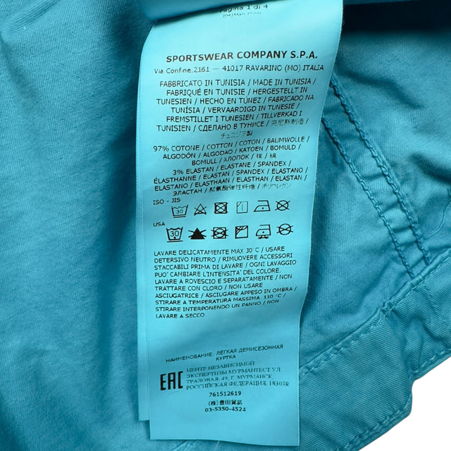 S/S 22 Stone Island Supima Cotton Overshirt - Blue
