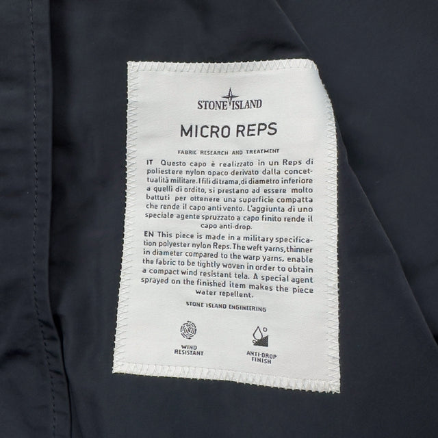 S/S 18 Stone Island Micro Reps Parka Jacket - Navy
