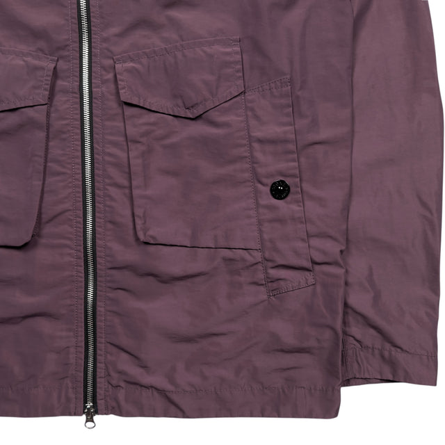 S/S 21 Stone Island Micro Reps Parka Jacket - Purple