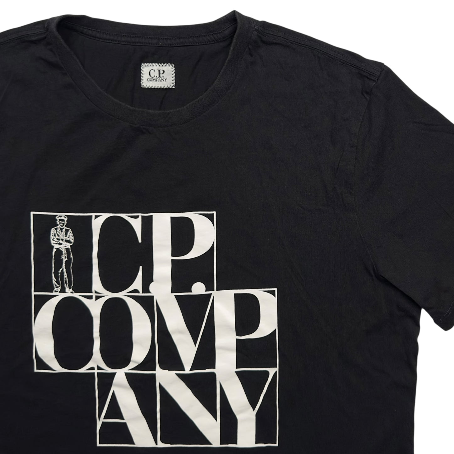 C.P. Company Large Spell Out T-Shirt  - Black