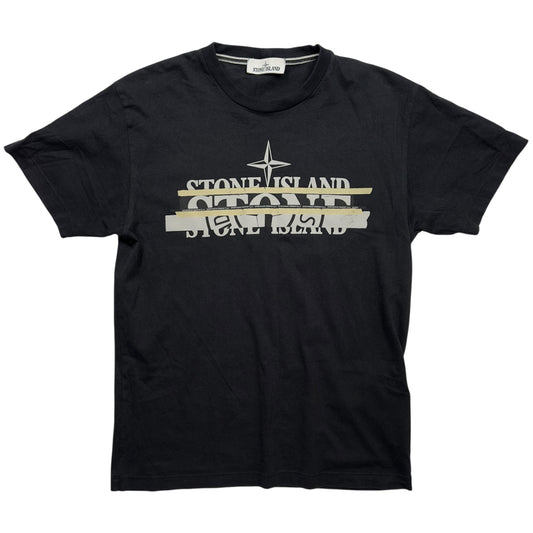 A/W 21 Stone Island "Mixed Media One" T-Shirt - Black