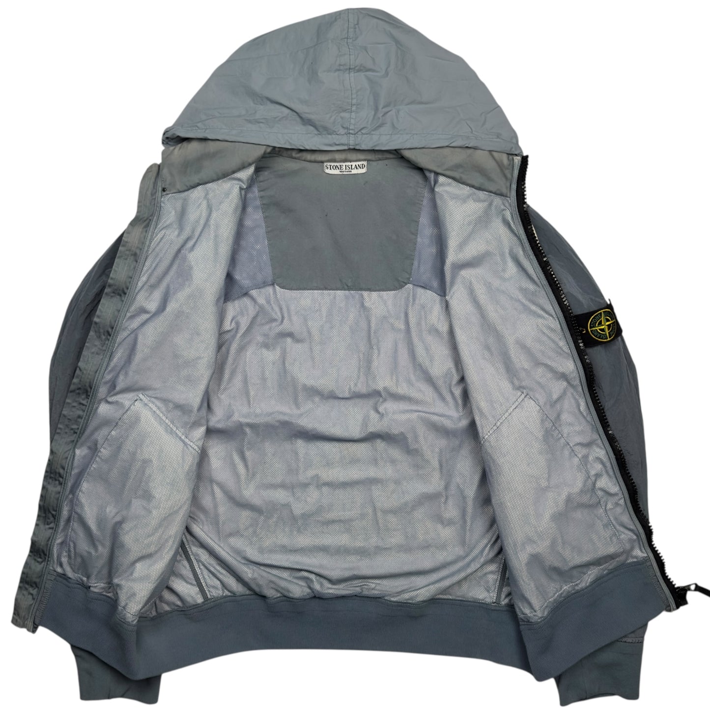 S/S 09 Stone Island Nylon Metal Watro Bomber Jacket - Light Blue