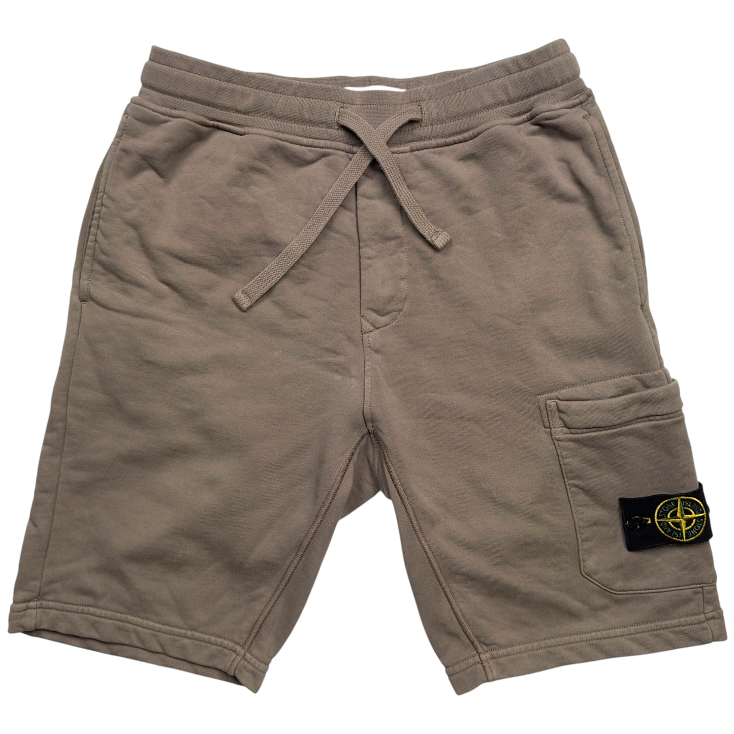S/S 24 Stone Island Cotton Jersey Cargo Shorts - Dark Beige