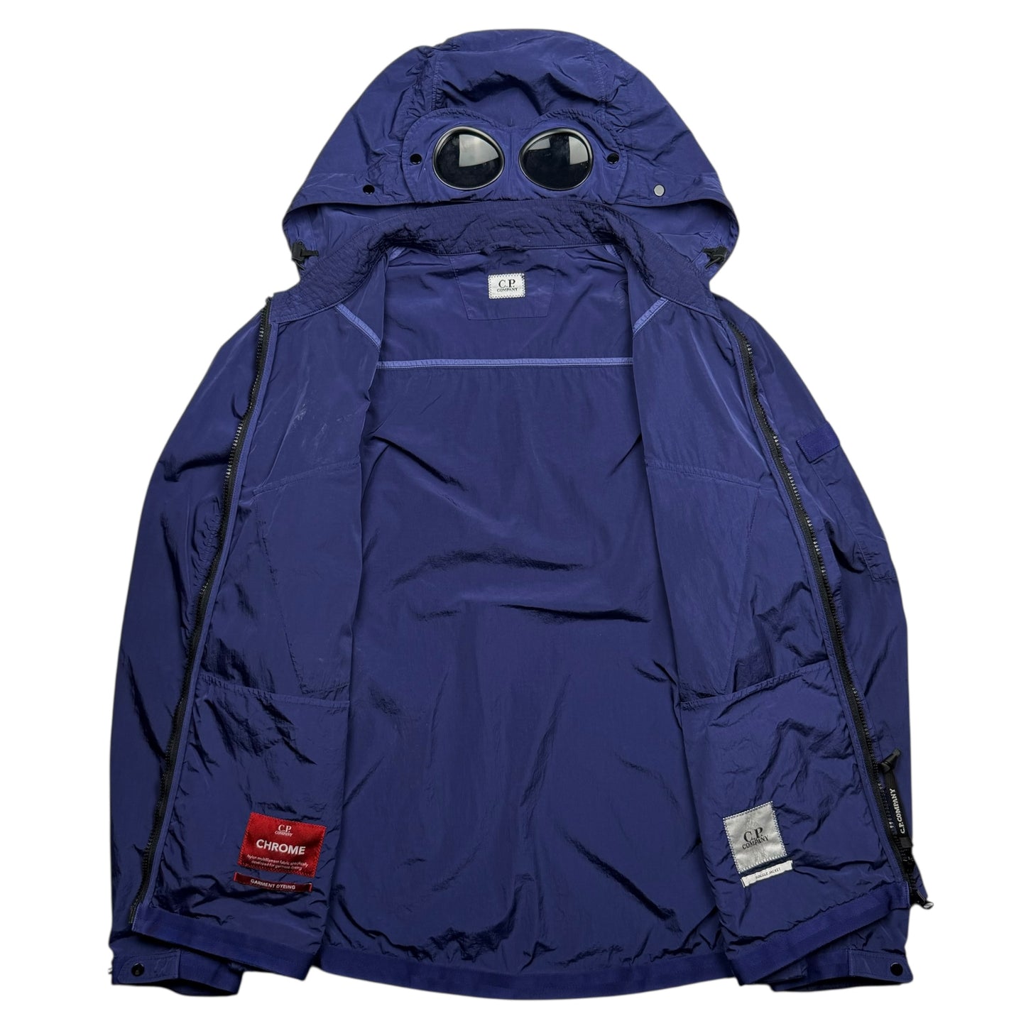 C.P. Company Chrome Nylon Goggle Jacket - Navy