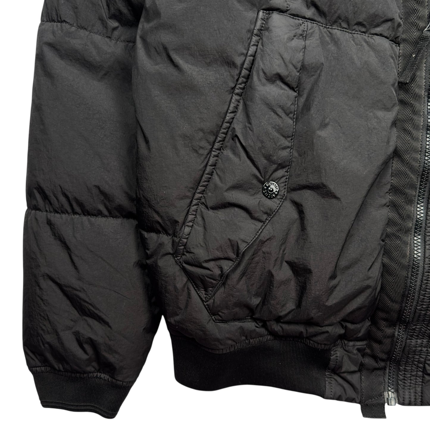 A/W 18 Stone Island Crinkle Reps NY Down Puffer Jacket - Black