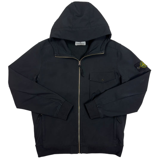 A/W 17 Stone Island Soft Shell R Jacket - Black