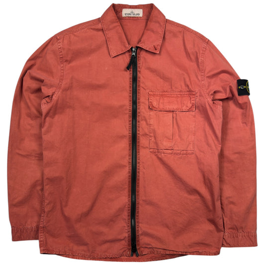 A/W 19 Stone Island Pocket Overshirt - Coral