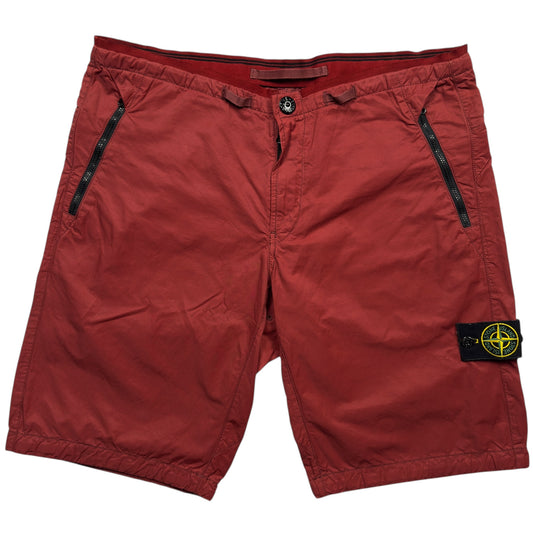 S/S 13 Stone Island Cargo Shorts - Red