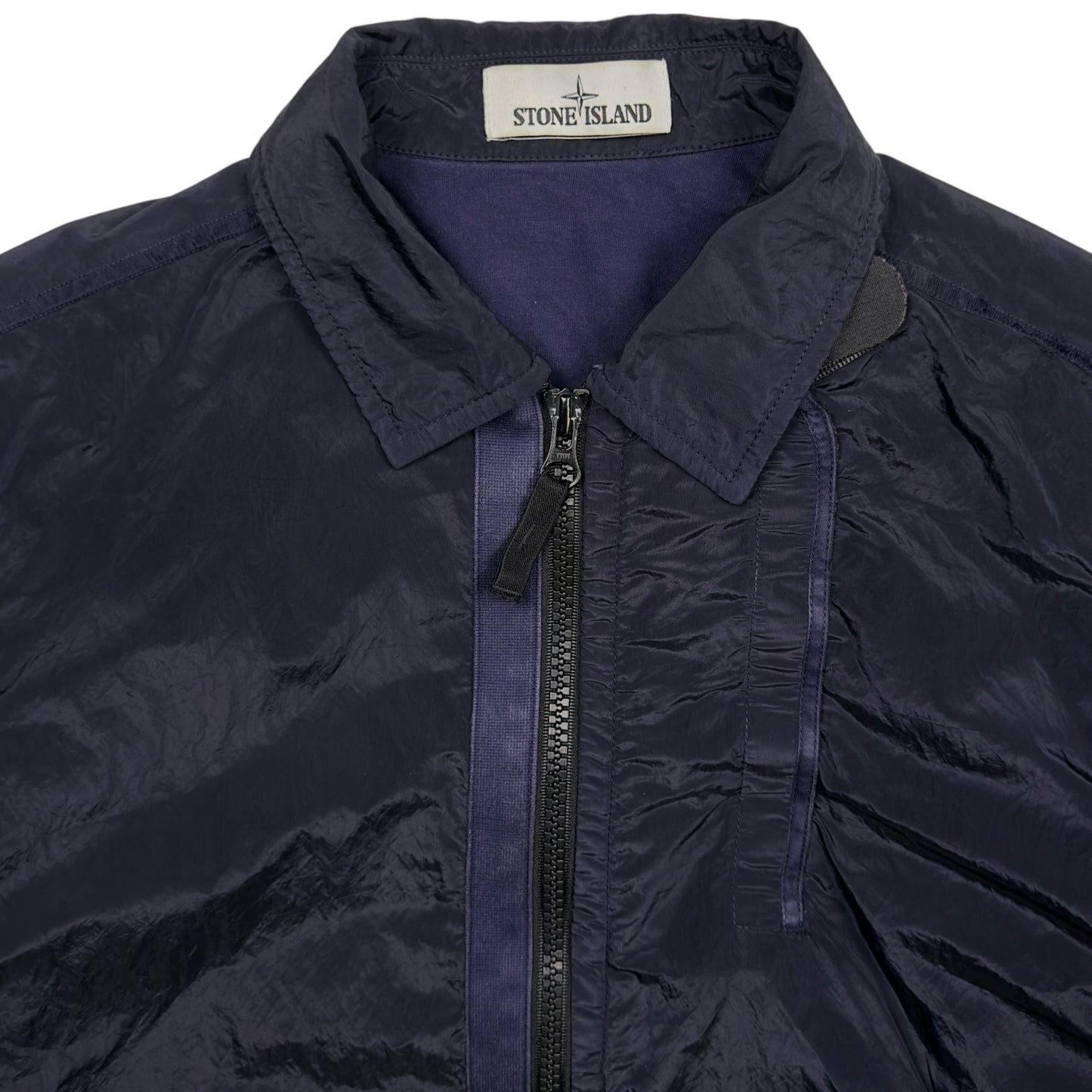 A/W 18 Stone Island Lined Nylon Metal Overshirt - Purple / Navy