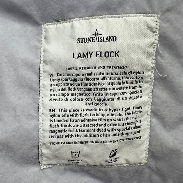 A/W 18 Stone Island Lamy Flock Jacket - White