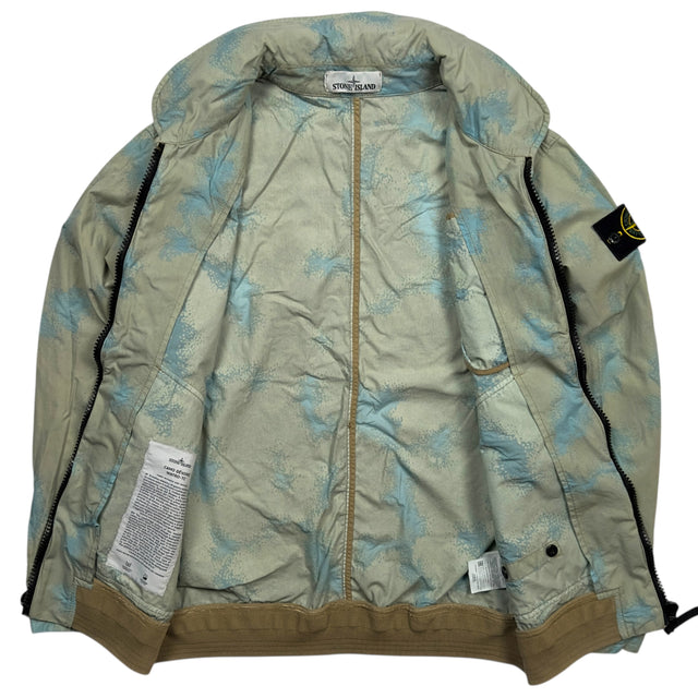 S/S 20 Stone Island Camo Devore Watro TC Flight Jacket