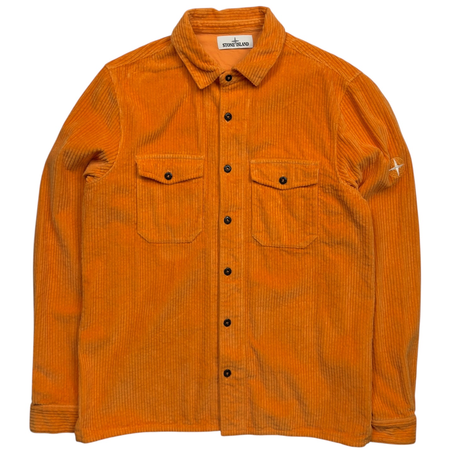 A/W 20 Stone Island Corduroy 2 Pocket Overshirt - Orange
