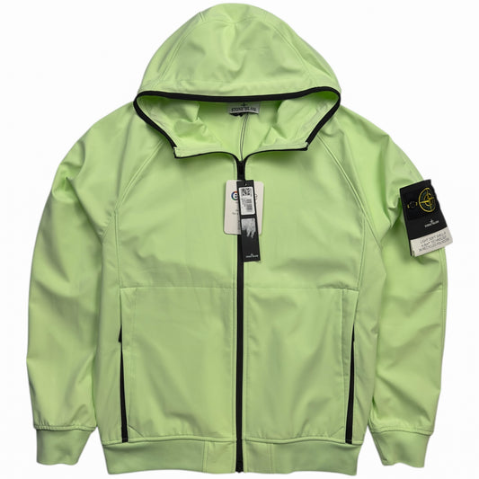 S/S 23 Stone Island Light Soft Shell-R Jacket with e-dye Technology - Mint Green