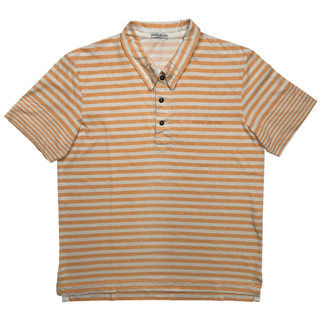 S/S 07 Stone Island Striped Polo Shirt