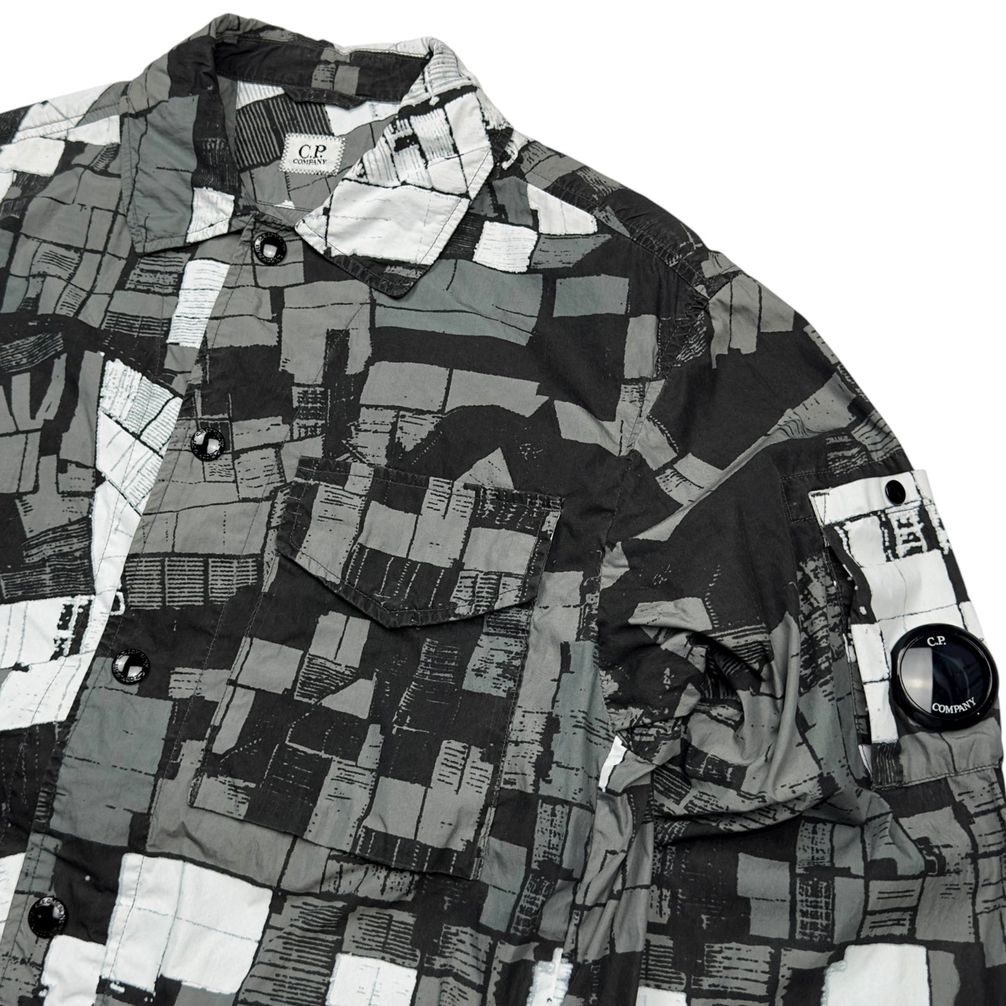 C.P. Company 50 Fili Mutated Block Camo Overshirt Jacket