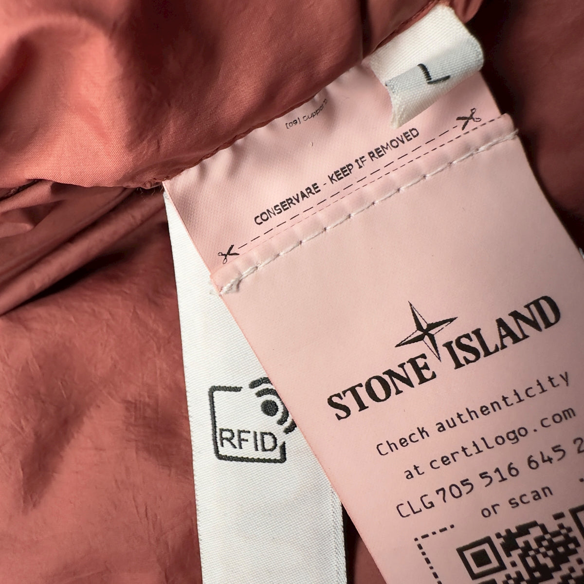 A/W 21 Stone Island Crinkle Reps R NY Down Gilet - Rust