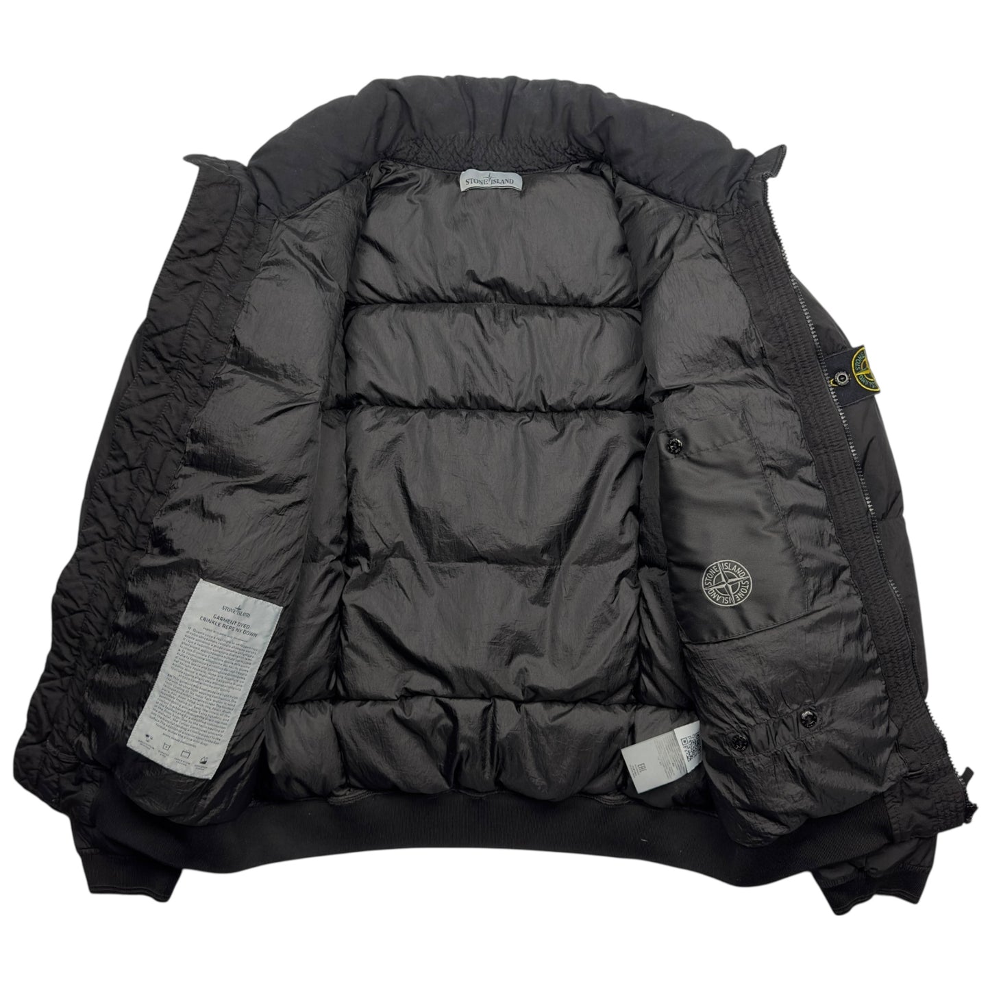 A/W 18 Stone Island Crinkle Reps NY Down Puffer Jacket - Black