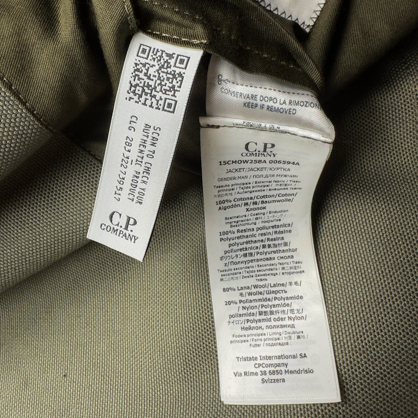 C.P. Company TOOB PU Film Cotton Jacket
