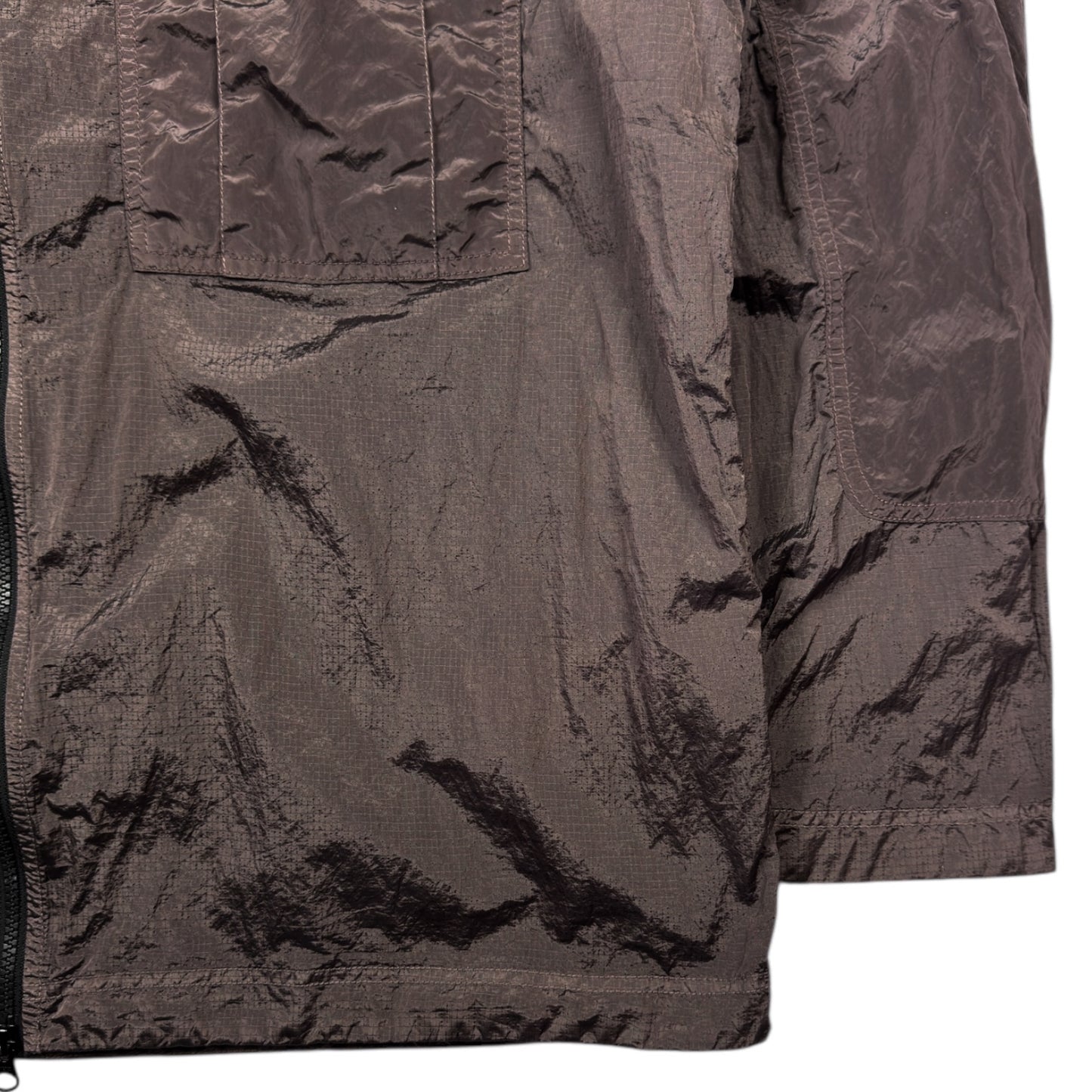 S/S 19 Stone Island Nylon Metal Ripstop Overshirt - Chocolate