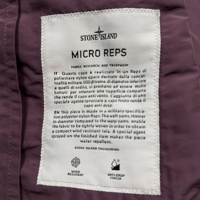 S/S 21 Stone Island Micro Reps Parka Jacket - Purple